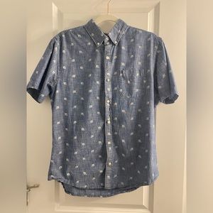 Bonobos Size L Short Sleeve Button Down